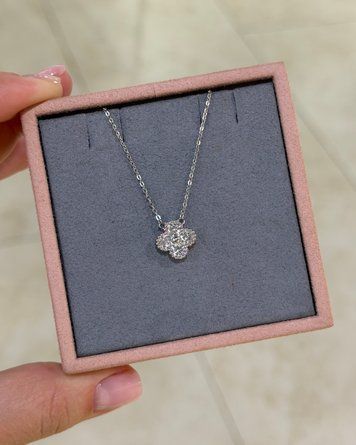 Кольє Конюш Муас 0,92ct*2 D4 4мм Коло 2,4гр Срібло 925 101473 101473 фото