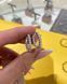 Сережки Доріжка Муас D 15 2,5мм GRA срібло без клейма 4.4гр 101359 101359 фото 1