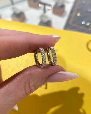 Сережки Доріжка Муас D 32 2мм GRA срібло без клейма 2,4гр 101360 101360 фото