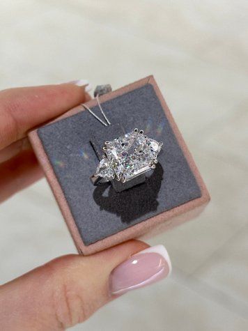 Каблучки Білий камінь 10*10мм 100 граней Фіаніт 5,7гр срібло 925 100072 100072 фото