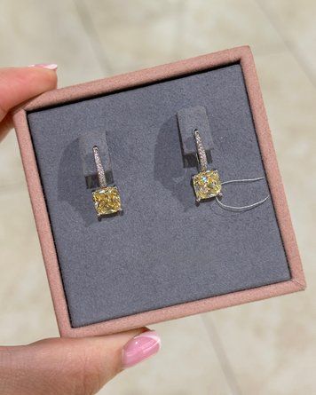 Сережки Вісюльки Жовті англ заст Фіаніт 4,5гр Срібло 925 101286 101286 фото