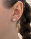 Сережки Муас D 0.5ct*2 5мм GRA - розс срібло без клейма 1,5 101369 101369 фото 2