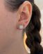Сережки Муас D 1ct*2 6,5мм GRA срібло без клейма 1.6 101367 101367 photo 2