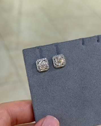 Сережки Муас D 2ct*2 8мм GRA срібло без клейма 2.6 101368 101368 фото
