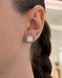 Сережки Муас D 2ct*2 8мм GRA срібло без клейма 2.6 101368 101368 photo 2
