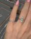 Каблучки Муас D1 0.4ct 4.5мм Коло D1 3мм Коло срібло 1.5 без клейма 101482 101482 фото 2