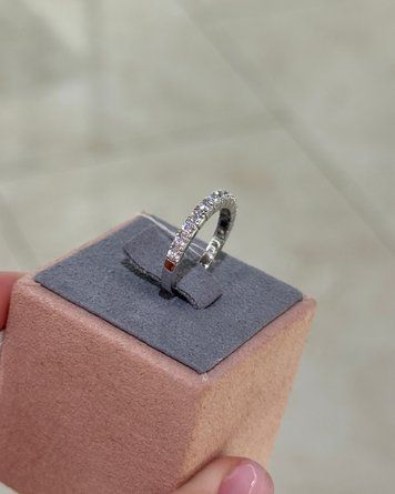 Каблучки Напів-Доріжка Фіаніт 2мм 1,75гр срібло 925 101139 101139 фото