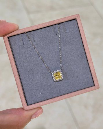Підвіси Жовтий 100гран Квадрат Фіаніт розс кам 10мм 3.4гр срібло 925 100832 100832 фото