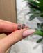 Сережки Пусети Закрутка Фіаніт 5мм 0.5ct*2 1,2гр срібло 925 101177 101177 фото 1