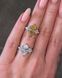 Каблучки Білий Маркіз 14/8мм + трик Фіаніт 4.2гр срібло 925 101443 101443 фото 2