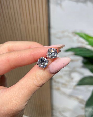 Сережки Пусети Закрутка Фіаніт 9мм 3ct*2 4,0гр срібло 925 101181 101181 фото