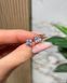 Сережки Пусети Закрутка Квадрат Фіаніт 6мм 1,2ct*2 2,1гр срібло 925 101184 101184 фото 1