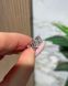 Сережки Пусети Закрутка Квадрат Фіаніт 6мм 1,2ct*2 2,1гр срібло 925 101184 101184 фото 2