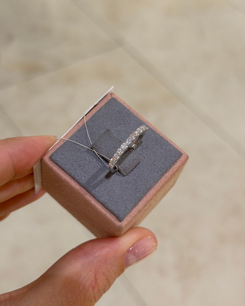 Каблучки Напів доріжка Муас D 0,4ct 2мм 1,1гр срібло 925 101525 101525 photo